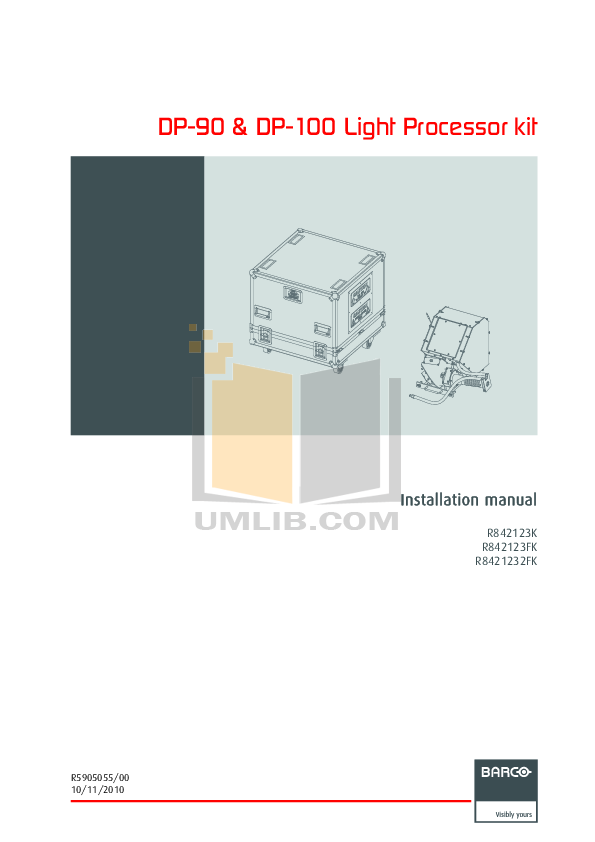 Download free pdf for Barco DP-100 Projector manual